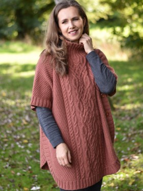 Adult Cable Fantasy Poncho 182