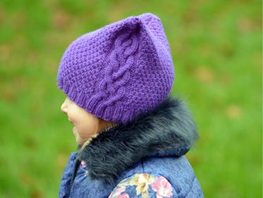 Cable Fantasy Hat and Cowl 092