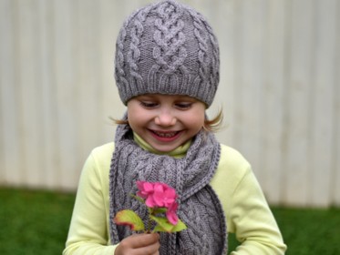 Cable Storm Hat and Scarf 164