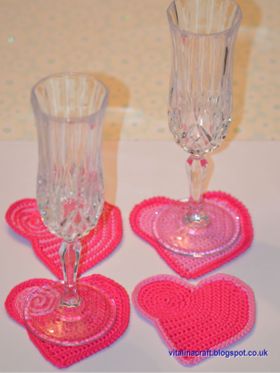 Valentine Hearts Coasters 042